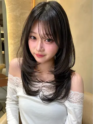 ロング 仙台Ｉ韓国レイヤー Ｉ髪質改善Ｉ伊藤拓海のヘアスタイル