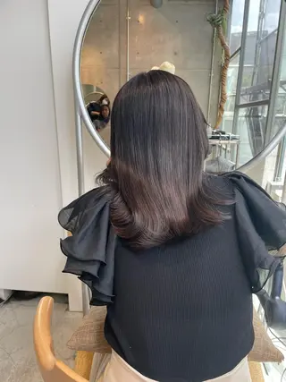 ミディアム カラー レイヤーカット🎀 kanaのヘアスタイル