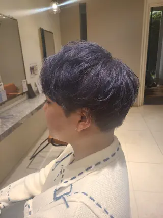 ショート カラー メンズ 中井 啓悟のヘアスタイル