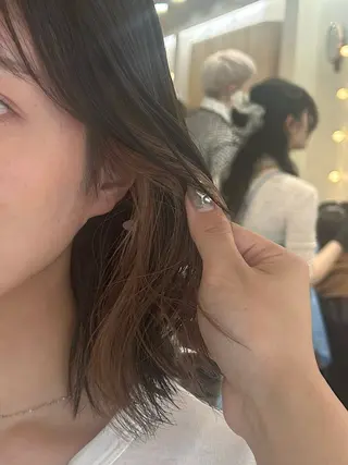 ミディアム カラー 🫧透明感カラー/ 黒木彩未🫧のヘアスタイル