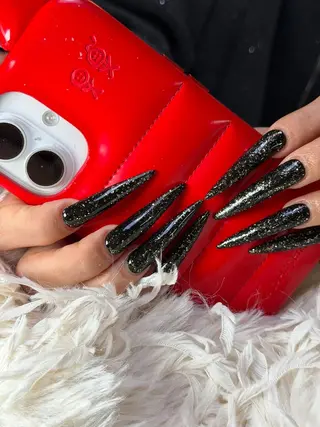 ロング Latte Nail 十三のネイルデザイン