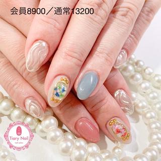 ネイル 💗🪽Tiary Nail🪽💗のネイルデザイン