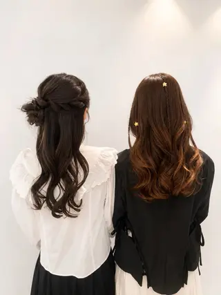 ロング ヘアアレンジ ヘアセット ヘッドスパ/河西未来のヘアスタイル