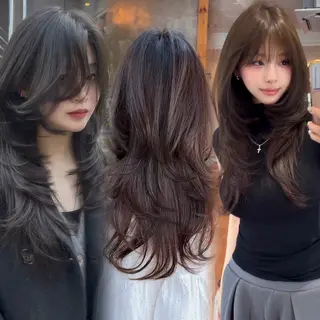 ロング 🎀Ami/新宿/レ イヤー/韓国ヘア🎀のヘアスタイル