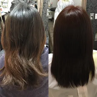 セミロング カラー 💜Rebre** Mayu💜のヘアスタイル