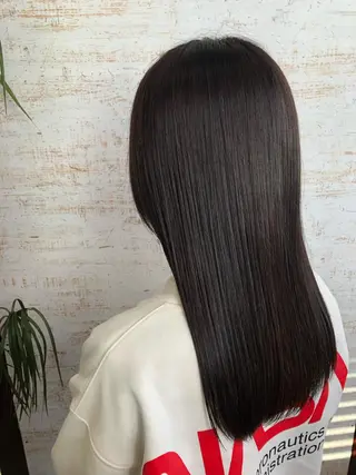セミロング カラー 透明感カラー/韓国 ブリーチ/古橋のヘアスタイル
