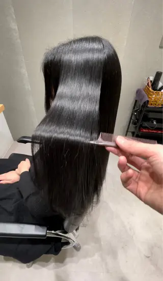 ミディアム カラー 髪質改善ヘアケア 艶髪特化/上田のヘアスタイル