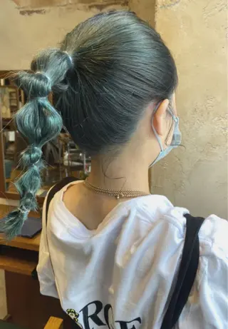 ミディアム カラー マンツーマン 美容師💚コウブチのヘアスタイル