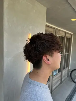 パーマ メンズ ひがし はるなのヘアスタイル