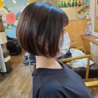 ショート カラー 韓国風レイヤーカット 上手く丁寧早い/マツのヘアスタイル