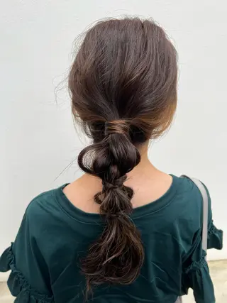 セミロング カラー ヘアアレンジ 「sumi」 AMIのヘアスタイル