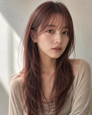 ロング カラーモデル募集☆ 山村梨香のヘアスタイル