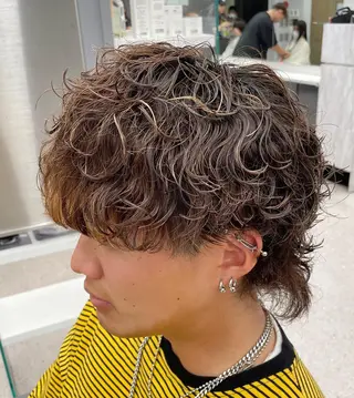パーマ メンズ 京都河原町 メンズパーマ助川龍哉のヘアスタイル
