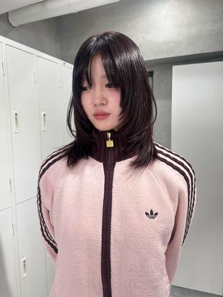 カラー Akari🧬レイヤ ー/ハイトーン/天神のヘアスタイル
