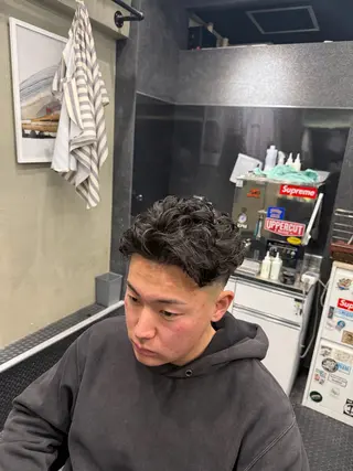 ショート パーマ メンズ メンズ特化理容師 ふうきのヘアスタイル