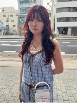 ロング 米澤 俊輔のヘアスタイル