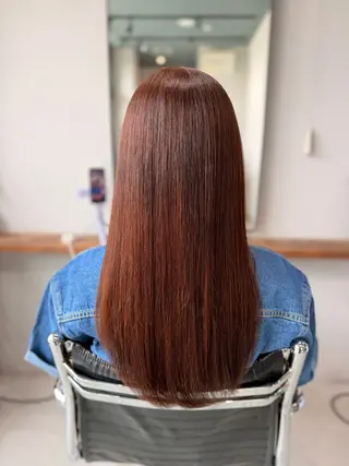 ロング カラー 手話/耳が聞こえない 🦻🏻/山本しずほのヘアスタイル