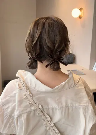ミディアム ヘアアレンジ ヘアセット大募集 ˗ˋˏairiˎˊ˗のヘアスタイル