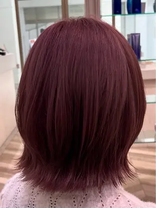 ショート カラー ハイトーン💗ピンク 🛼カラフル🍀のヘアスタイル