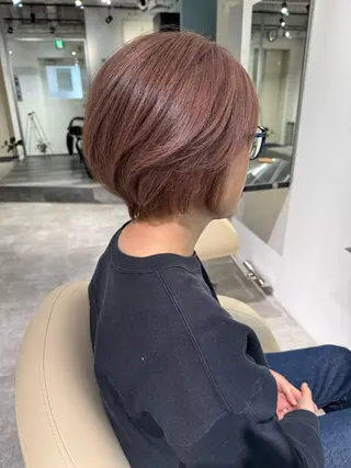 ショート カラー 夜23時まで予約🉑 reverieあきらのヘアスタイル