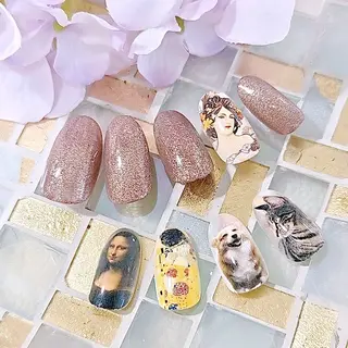 ネイル 手描きアート&推し活 🌟Wisteriaのネイルデザイン