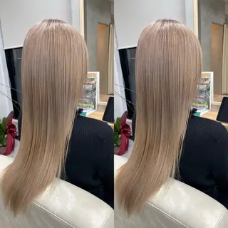 ロング カラー ハイライト&ブリーチ 💇🏼‍♀MAHOのヘアスタイル