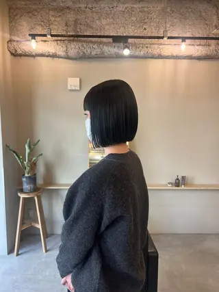 ショート rin/薬院 /ボブ艶カラーのヘアスタイル