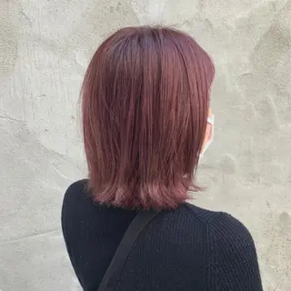ミディアム カラー レイヤーカット/ marie🐼のヘアスタイル