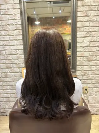 セミロング カラー 田中 元規のヘアスタイル