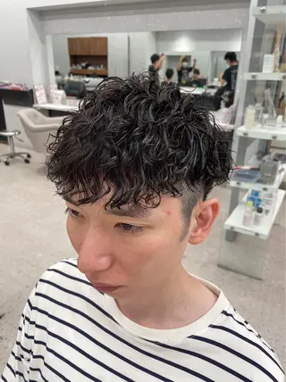 パーマ メンズ 京都河原町 メンズパーマ助川龍哉のヘアスタイル