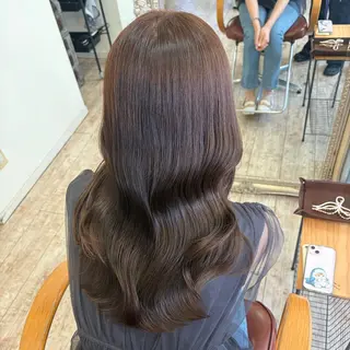 セミロング 【艶髪カラー】 omiのヘアスタイル
