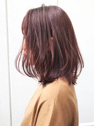 ミディアム カラー パーマ ヘアアレンジ ITbyALBUM 中野店のヘアスタイル
