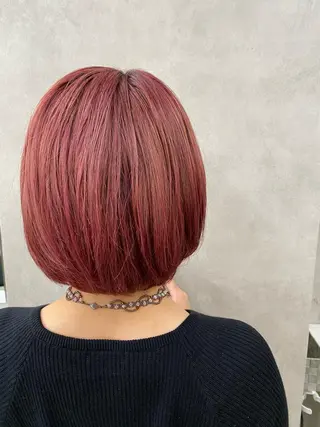ショート 韓国風ベージュ🤎 赤みなし🌿横浜🤎のヘアスタイル