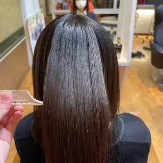 ミディアム 梶谷 和希のヘアスタイル
