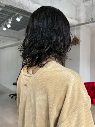 ミディアム パーマ JESTER 烏丸御池のヘアスタイル