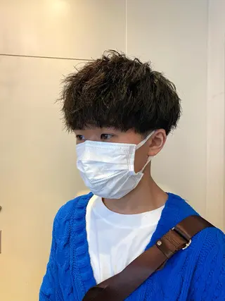 ショート メンズ おしゃれパーマ メンズ特化/みーまんのヘアスタイル