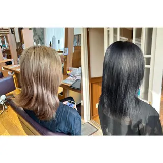 ミディアム カラー ヘアアレンジ topstylist 野口 雅のヘアスタイル