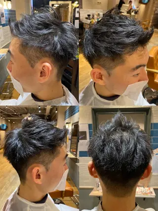 ショート カラー パーマ ヘアアレンジ メンズ 🔥メンズパーマ 特化 渡辺一翔のヘアスタイル