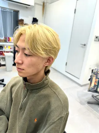 ミディアム カラー メンズ 似合う髪型見つけます AYAKAのヘアスタイル