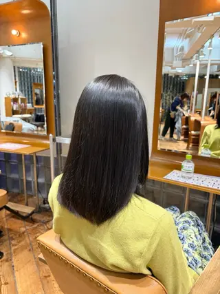ミディアム カラー れおん/ワンカラー モデル募集🎧のヘアスタイル