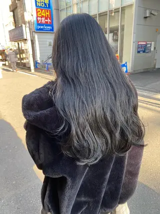 ロング 🐩透明感ミルクティ ーピンクニイナ🐩のヘアスタイル