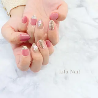 ネイル モチの良さ◉ フィルインネイル♡のネイルデザイン