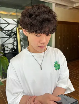 パーマ メンズ 西 優衣奈のヘアスタイル