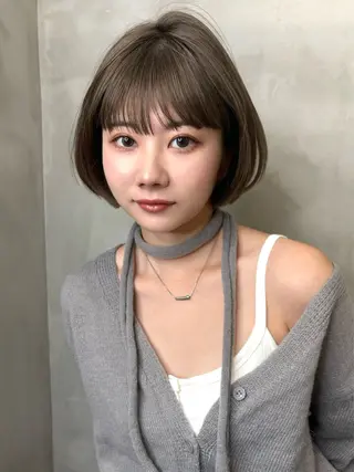 ショート くどうももか 浦和　ショート　ボブのヘアスタイル