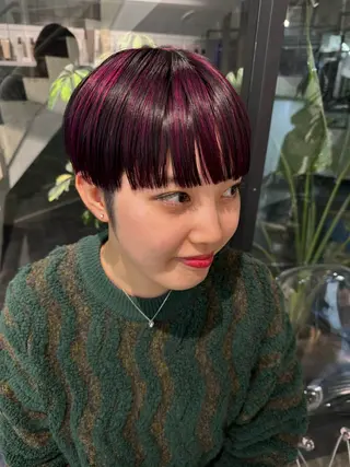 ショート カラー ご予約は2月まで！ maho‪🐈🎀のヘアスタイル