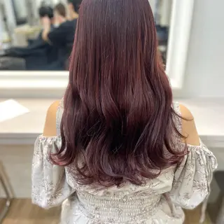 ロング カラー mai 🎀 /  暖色カラー♡のヘアスタイル