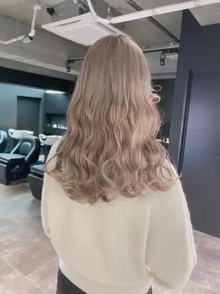 セミロング カラー esu 天満のヘアスタイル