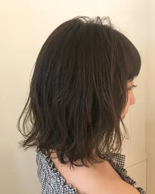 ミディアム カラー 清水 ちひろ ✄トップスタイリストのヘアスタイル