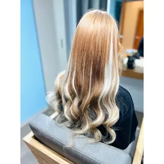 ロング 人気1位🎀有名人も 通う🫅韓国髪専門○のヘアスタイル
