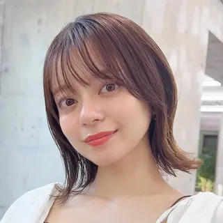 ショート カラー 顔周り✂️透明感 レイヤー/みっきーのヘアスタイル